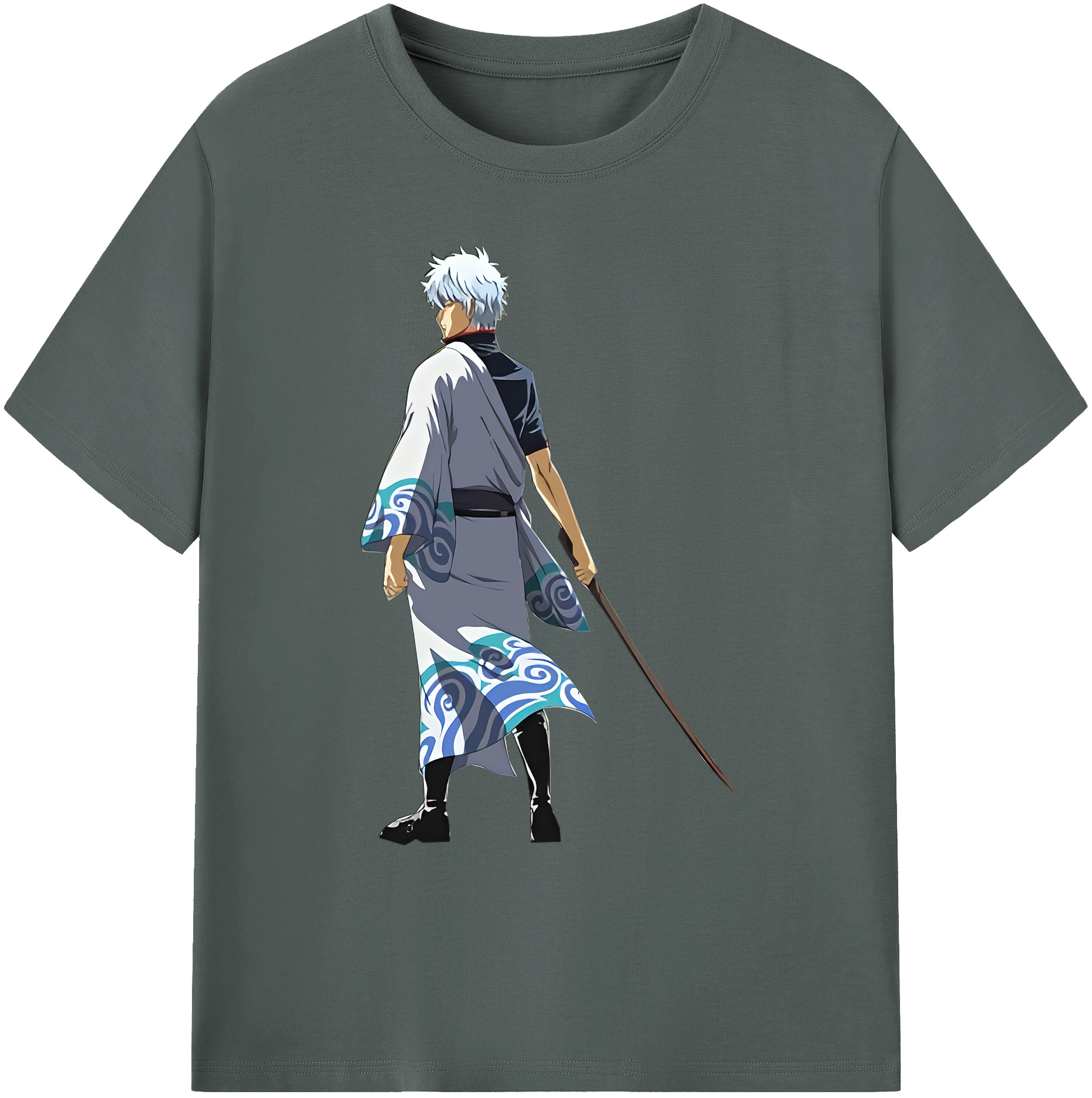 （画像用） ぎんたま 坂田銀時（さかたぎんとき） 神楽 志村新八（しむら しんぱち） GINTAMA Sakata Gintoki Kagura Shimura Shinpachi 綿100％ メンズ半袖Tシャツ｜肌触りやわらか＆通気性